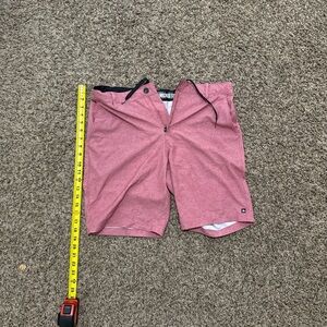 Micros Pink Hybrid Shorts Smooth Cotton-Blend